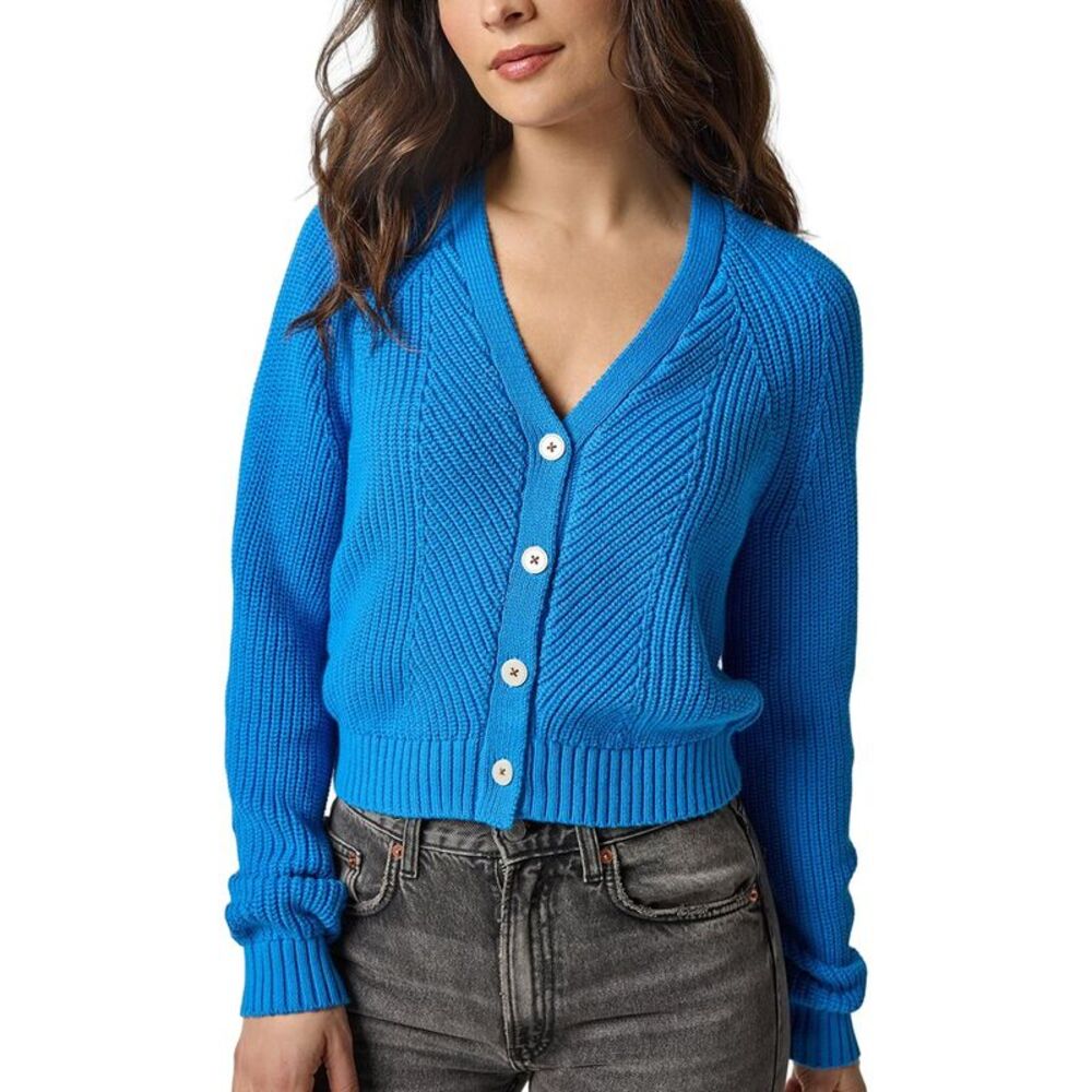 Lilla P Womens  Shrunken V-Neck Cardigan